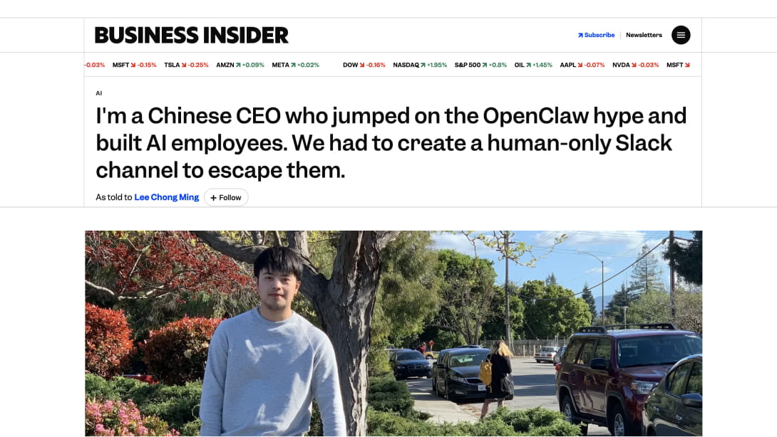 Business Insider article cover
