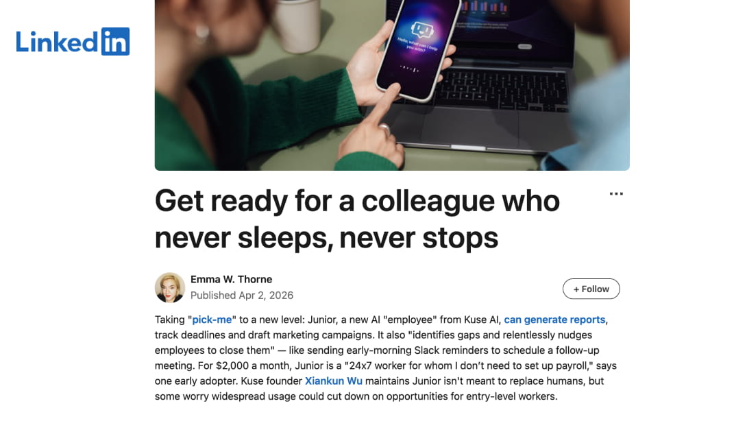 LinkedIn article cover